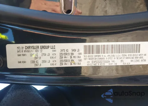 2013 Dodge Journey R/T z USA, uszkodzony, nr VIN 3C4PDCEG5DT556694